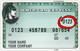 CVV2 For American Express